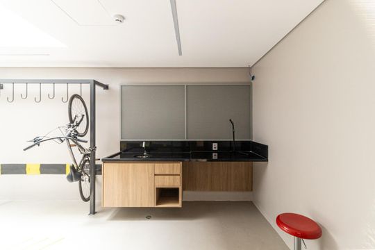 Bicicletário de kitnet/studio à venda com 1 quarto, 23m² em Vila Buarque, São Paulo