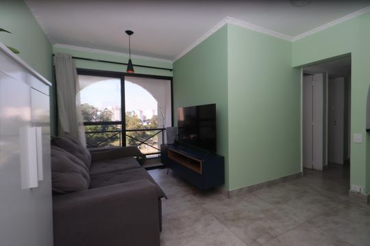 Sala de apartamento à venda com 2 quartos, 47m² em Quinta da Paineira, São Paulo