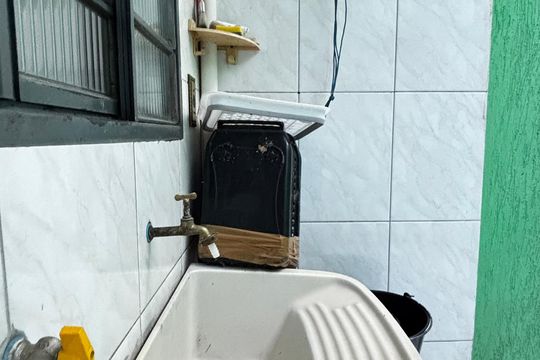 Área de Serviço de apartamento à venda com 2 quartos, 47m² em Vila Alzira, Santo André