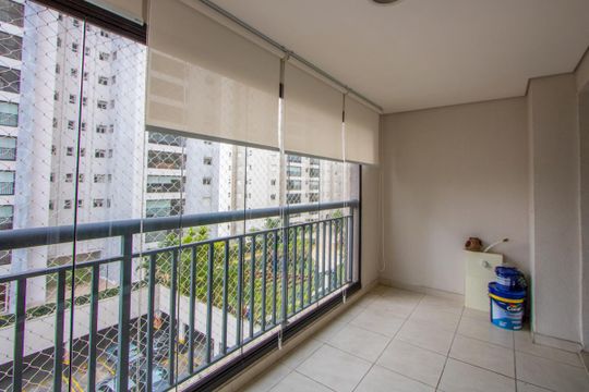Varanda da sala de apartamento para alugar com 3 quartos, 88m² em Campestre, Santo André