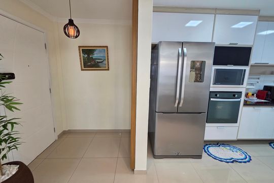 Cozinha de apartamento para alugar com 3 quartos, 118m² em Aviação, Praia Grande