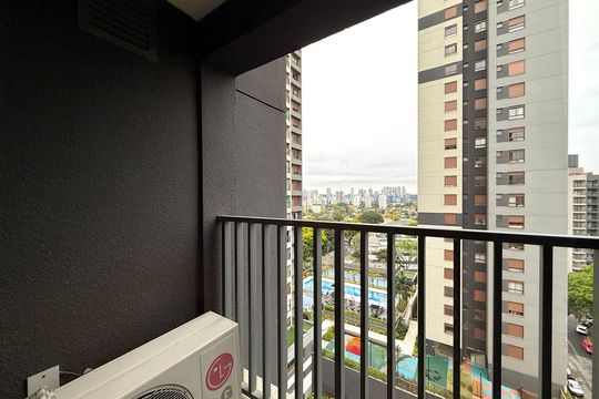 Sacada do Studio de kitnet/studio para alugar com 0 quarto, 24m² em Campo Belo, São Paulo