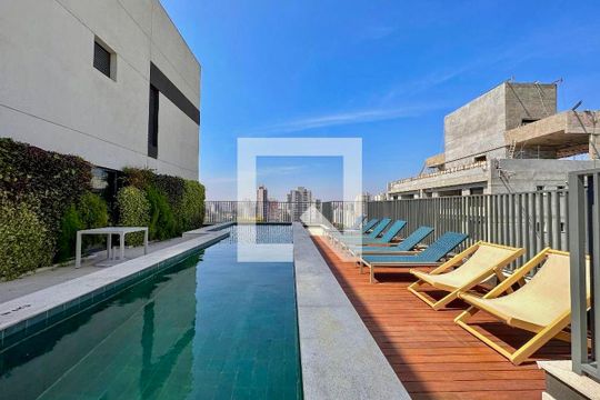 Área comum de kitnet/studio para alugar com 0 quarto, 24m² em Campo Belo, São Paulo