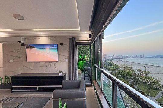 Sala de apartamento para alugar com 3 quartos, 148m² em José Menino, Santos