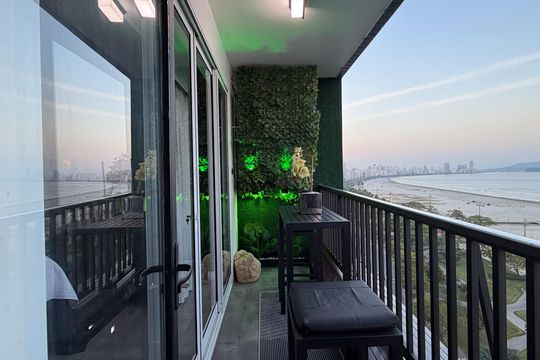 Varanda do Quarto 1 de apartamento para alugar com 3 quartos, 148m² em José Menino, Santos
