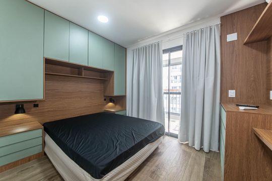 Studio de apartamento para alugar com 1 quarto, 25m² em Brooklin Paulista, São Paulo