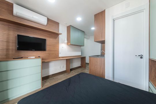 Studio de apartamento para alugar com 1 quarto, 25m² em Brooklin Paulista, São Paulo