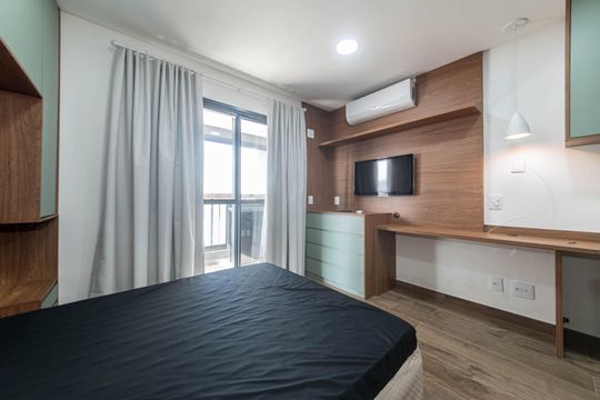 Apartamento para alugar com 1 quarto, 25m² em Brooklin Paulista, São Paulo