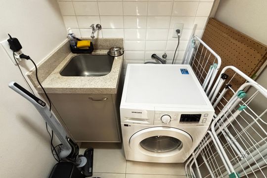 Área de Serviço de casa à venda com 2 quartos, 113m² em Campestre, Santo André