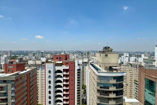 Vista da Varanda de apartamento à venda com 2 quartos, 61m² em Jardins, São Paulo