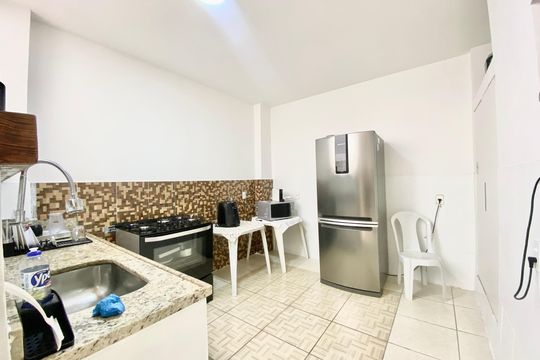 Cozinha de casa de condomínio à venda com 3 quartos, 216m² em Botafogo, Rio de Janeiro