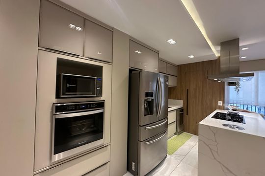 Cozinha de apartamento à venda com 3 quartos, 110m² em Alphaville Empresarial, Barueri