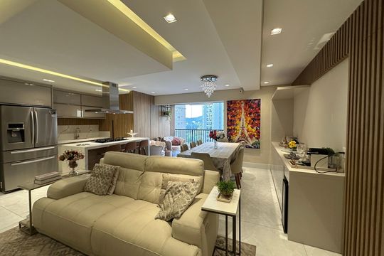 Sala de apartamento à venda com 3 quartos, 110m² em Alphaville Empresarial, Barueri