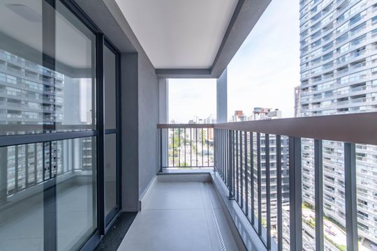 Varanda do Studio de kitnet/studio à venda com 0 quarto, 25m² em Brooklin Paulista, São Paulo