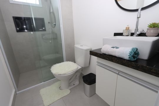 Banheiro de apartamento para alugar com 1 quarto, 30m² em Vila Formosa, São Paulo