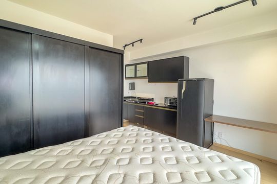 Studio de kitnet/studio para alugar com 1 quarto, 27m² em Santo Amaro, São Paulo