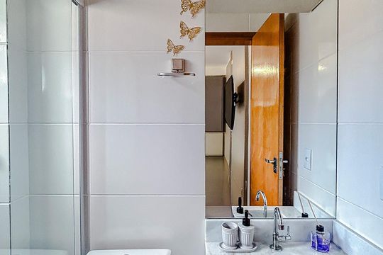 Banheiro de kitnet/studio à venda com 0 quarto, 18m² em Vila Matilde, São Paulo