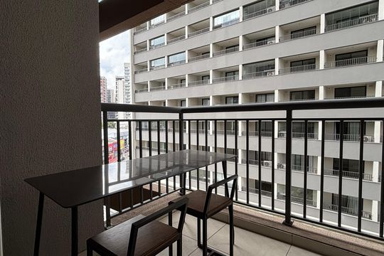 Varanda de kitnet/studio à venda com 0 quarto, 27m² em Vila Clementino, São Paulo