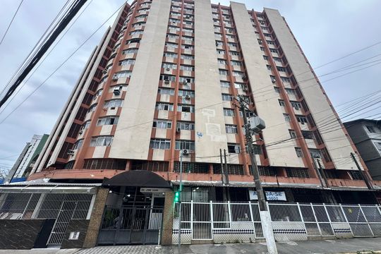 Fachada do Prédio de apartamento para alugar com 1 quarto, 45m² em Centro, São Vicente
