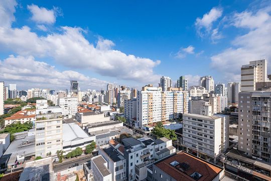 Vista da Varanda de apartamento para alugar com 3 quartos, 127m² em Pinheiros, São Paulo