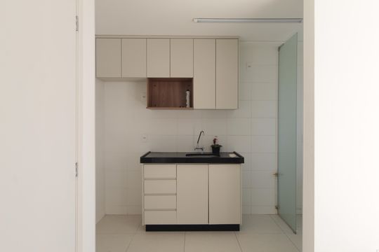 Cozinha de apartamento para alugar com 2 quartos, 54m² em Liberdade, Belo Horizonte