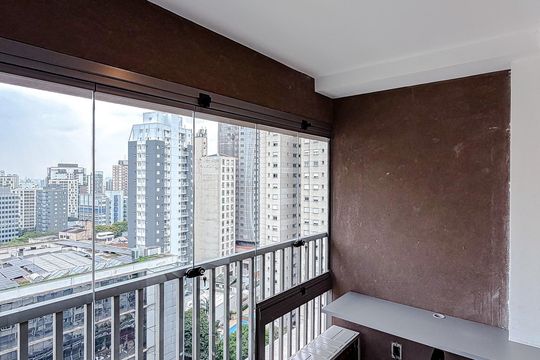 Varanda de kitnet/studio para alugar com 1 quarto, 25m² em Vila Mariana, São Paulo