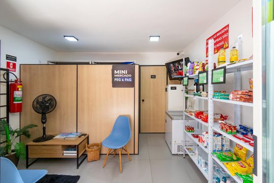 Área comum de kitnet/studio para alugar com 1 quarto, 25m² em Jardim Oriental, São Paulo