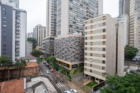 Vista da Varanda  de kitnet/studio à venda com 1 quarto, 24m² em Bela Vista, São Paulo