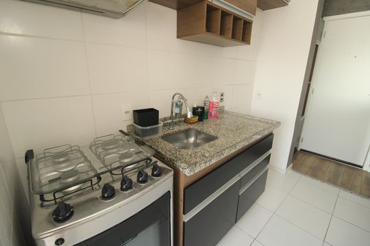 Cozinha de apartamento à venda com 2 quartos, 53m² em Liberdade, São Paulo