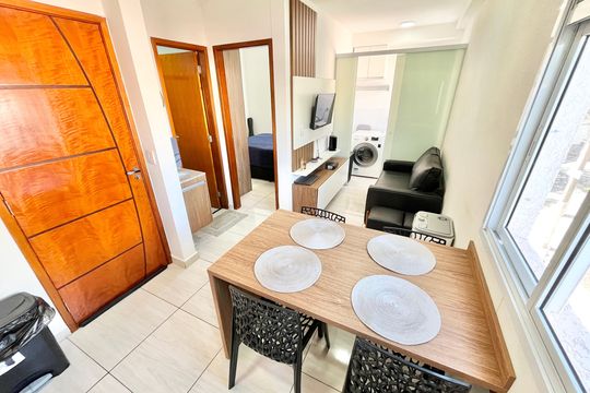 Sala/Cozinha de apartamento à venda com 1 quarto, 32m² em Parque Mandaqui, São Paulo