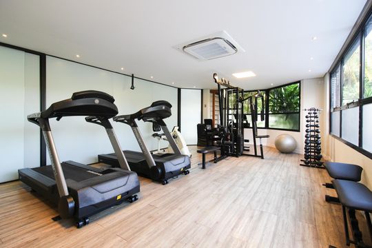 Área comum - Academia de apartamento para alugar com 1 quarto, 55m² em Indianópolis, São Paulo