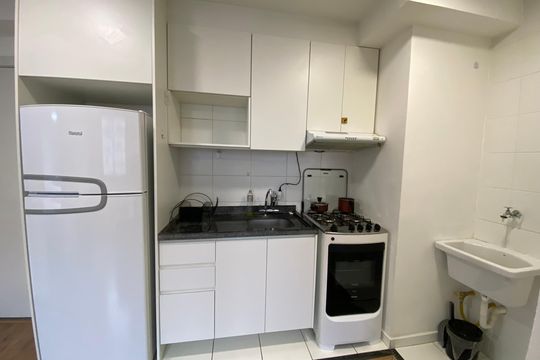 Cozinha de apartamento para alugar com 2 quartos, 34m² em Butantã, São Paulo