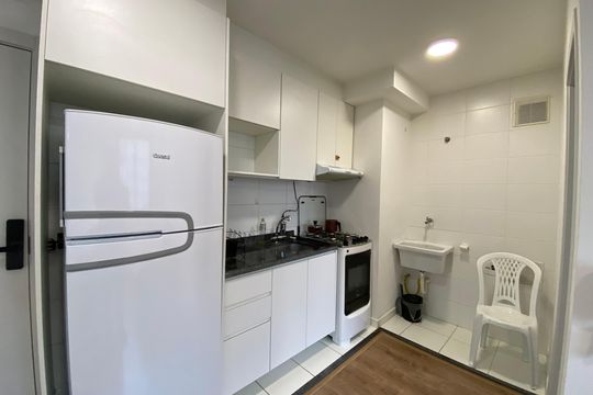 Cozinha e Área de Serviço de apartamento para alugar com 1 quarto, 34m² em Butantã, São Paulo