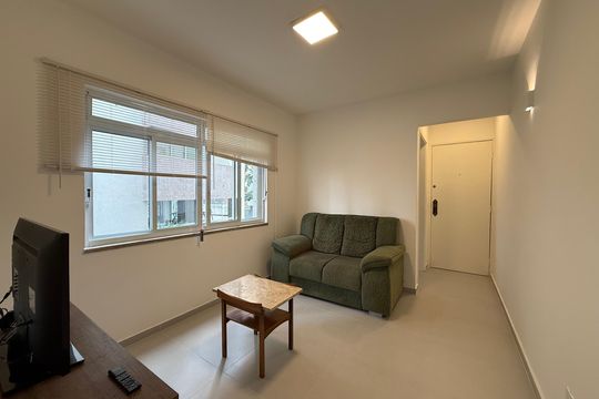 Sala de apartamento para alugar com 1 quarto, 50m² em Santa Cecília, São Paulo