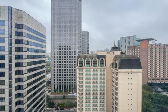 Vista da Suíte de apartamento para alugar com 1 quarto, 90m² em Cidade Monções, São Paulo