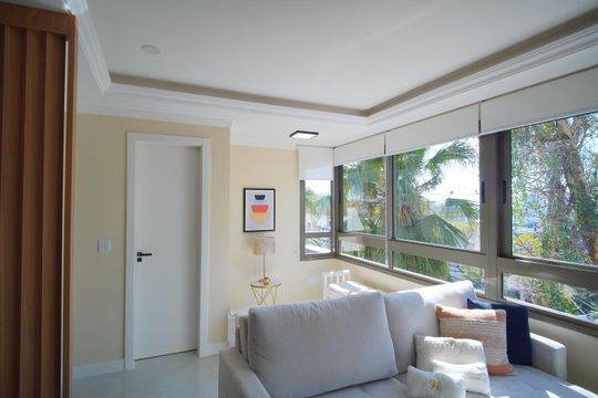 Sala de apartamento à venda com 1 quarto, 49m² em Boa Vista, Porto Alegre