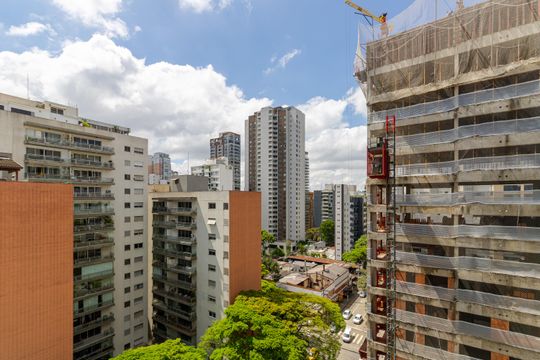 Vista Quarto de apartamento para alugar com 2 quartos, 63m² em Moema, São Paulo