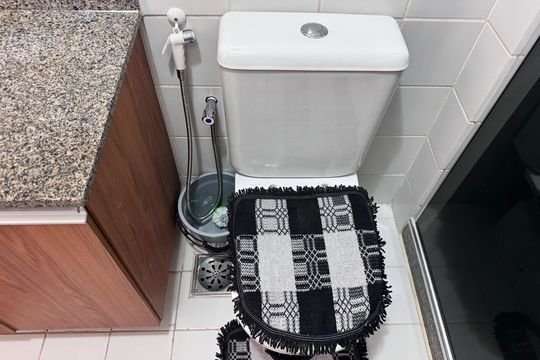 Varanda - Banheiro de apartamento à venda com 2 quartos, 110m² em Recreio dos Bandeirantes, Rio de Janeiro