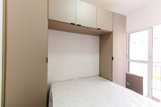 Quarto de apartamento à venda com 1 quarto, 28m² em Belém, São Paulo