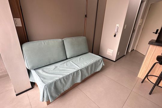 Varanda do Studio de kitnet/studio à venda com 1 quarto, 22m² em Jardim das Acácias, São Paulo