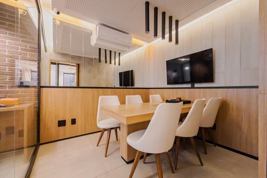 Área comum de kitnet/studio para alugar com 1 quarto, 23m² em Paraíso, São Paulo