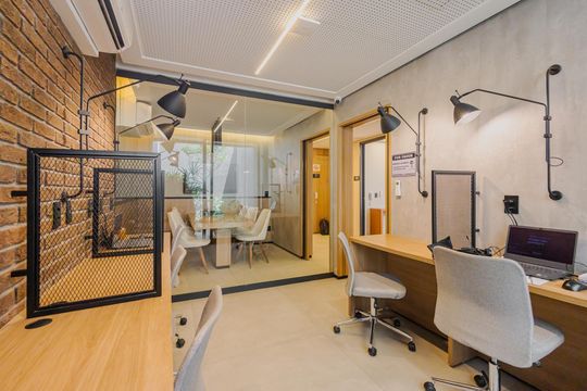 Área comum de kitnet/studio para alugar com 1 quarto, 23m² em Paraíso, São Paulo