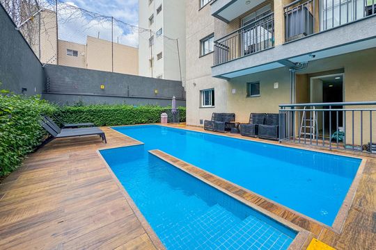 Área comum de kitnet/studio à venda com 1 quarto, 28m² em Sé, São Paulo