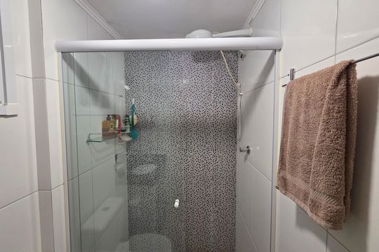 Suíte 1 de apartamento para alugar com 1 quarto, 62m² em Vila Caiçara, Praia Grande
