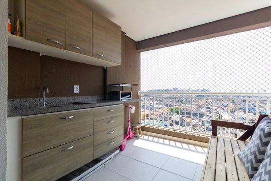 Varanda de apartamento para alugar com 2 quartos, 55m² em Parque Boturussu, São Paulo
