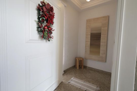 Hall de entrada de apartamento à venda com 4 quartos, 272m² em Vila Assunção, Santo André
