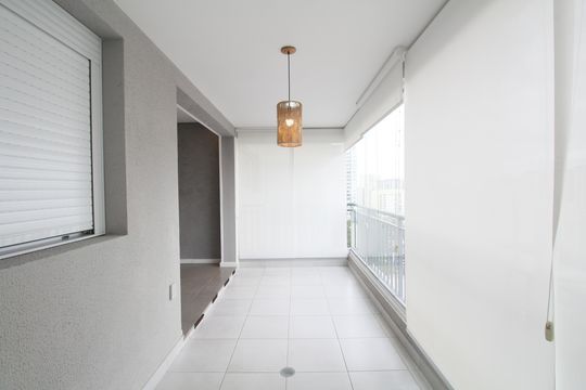 Varanda Sala de apartamento para alugar com 1 quarto, 87m² em Jardim Caboré, São Paulo