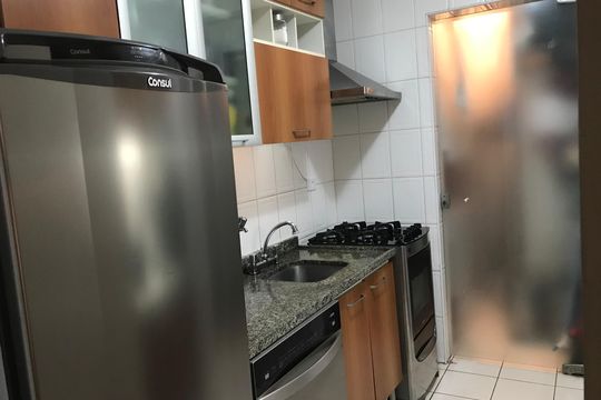 Cozinha de apartamento à venda com 2 quartos, 68m² em Vila São José, São Paulo