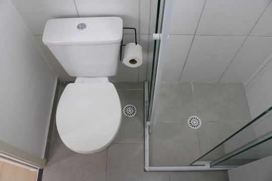 Banheiro Social de apartamento à venda com 1 quarto, 24m² em Barra Funda, São Paulo