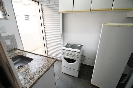 Cozinha de kitnet/studio para alugar com 1 quarto, 30m² em Cidade Universitária, Campinas